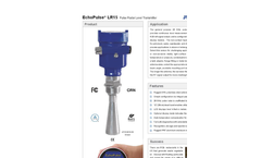EchoPulse - Model LR15 Pulse - Radar Level Transmitter Brochure