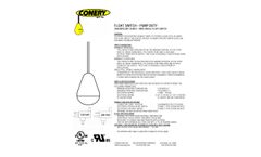 Conery - Mercury Pump Duty Float Switch - Datasheet