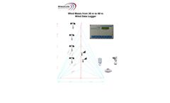 WindCom - Model W323 and W528 - Wind Masts Data Logger - Brochure