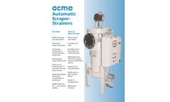 ACME - Model ACRS Series - Automatic Scraper Strainer - Brochure