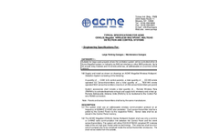 ACME GasPost - Model WS Series - Wireless Combustible Gas Sensor/Transmitter - Specifications