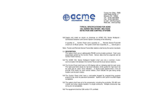 ACME Gas Post - Model 40-XP Series - Explosion Proof Combustible Gas Sensor-Transmitters- Specifications