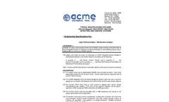 ACME MegaSet - Model CEL-LS Series - Microprocessor-Based Multipoint Multi-Gas Detection and Control System - Specifications
