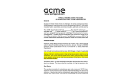 ACME - Model GS Series - Gas Fired Steam Superheaters - Specifications