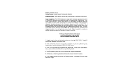 ACME - Model REF-IR-ST -VOC-2 Series - Volatile Organic Compounds Detector - Specifications