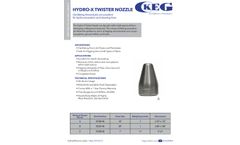 KEG - Model Hydro-X - Twister Nozzle - Brochure