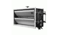 Orbinox - Model PE - Multiple Louver Rectangular Section Flange Mounted Louver Damper