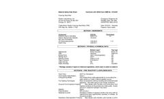 Foaming Root Killer MSDS Brochure