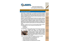 AquaTex COG Bench Scale Testing Services - Brochure