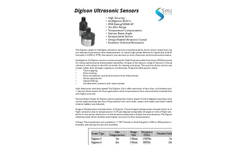 Digison - Ultrasonic Sensors Brochure