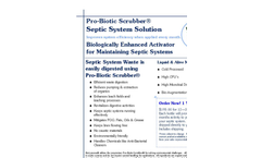 Bio-Organic Treatments for Septic Tanks Brochure