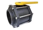 Green-Leaf - Model V400FPY - 4” Female Polypropylene Bolted Ball Valves