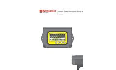 TFX Ultra - Transit Time Flow Meters Manual