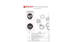  Oval Gear Electronic Meters - Models OG and OGT Parts