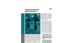 Microprocessor Batch Scales - Data Sheet