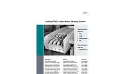 LinaClass SLR Linear Motion Vibrating Screens - Data Sheet