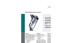 MULTISTREAM - Model B Series - Bulk Material Flow Meter - Data Sheet