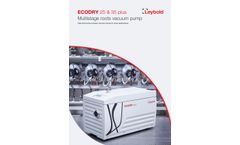 Leybold - Model ECODRY Plus - Dry Multistage Roots Vacuum Pumps - Brochure