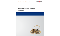 Rexnord - Duralon Filament Bearings - Brochure