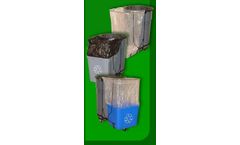 Energy Recycling CartX - Industrial Steel Frame Container with Liner Holder for Waste Management