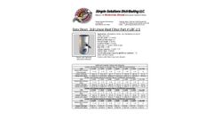 IOC - Model Wolverine LRF - 1.5" - 4" Linear Activated Carbon Septic Vent Odor Filter with End-of-Service-Life Indicator - Brochure