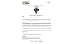 IOC - Part: MNHL - Wolverine Brand Manhole Odor Insert - Specifications and Installation Instructions - Brochure