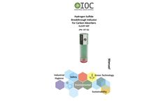 IOC - Model SAT-H2S-BTI-197SS - Breakthrough Indicator for Hydrogen Sulfide For Carbon Absorbers - Manual