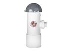IOC - Model Wolverine LRF - 1.5" - 4" Linear Activated Carbon Septic Vent Odor Filter with End-of-Service-Life Indicator