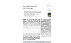 G2205 CRDS Analyzer Data Sheet