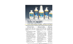 Microsan - Anti-Microbial Soap, Lotion & Sanitizer - Brochure
