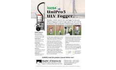 IGEBA Unipro5 - Model ULV - 110V - Fogger - Brochure