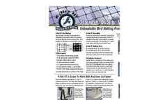 Nixalite - Model K-Net HT - Bird Netting - Brochure