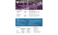 Sterilex Ultra Soft Metal Disinfectant Cleaner Sterilex Ultra Soft Metal Activator – Data Sheet