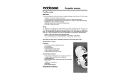 Oddesse - Model Types: po-bp-s / po-bp-a - Booster Pumps - Brochure