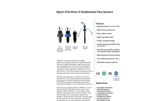 GF Signet - Model Type 2536 Rotor-X - Standard Mount Paddlewheel - Datasheet