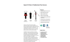GF Signet - Model Type 515 Rotor-X - Standard Mount Paddlewheel - Datasheet