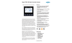 +GF+ Signet - Model 9900-1BC - Batch Contoller System - Datasheet