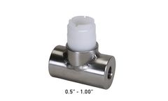 GF Signet - Model 316 SS (1.4401) - Threaded Tees with NPT Threads with PVDF Insert