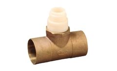 +GF+ - Copper Sweat-on Tee with PVDF Insert