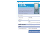 Hughes Safety - Models STD-SD-31K/V - Emergency Cubicle Shower - Datasheet