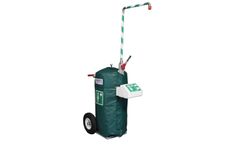 Hughes Safety - Model STD-J-40K/45G - Mobile Self-Contained Emergency Safety Shower with Eye Wash / Face Wash