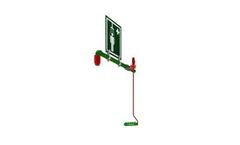 Hughes Safety - Model EXP-23G - Ring Main Mounted Drench Shower with Galvanised Mild Steel Pipework