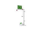 Hughes Safety - Model EXP-33GS/45G - Wall Mounted Indoor Unheated Emergency Safety Shower with Eye/Face Wash