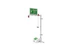 Hughes Safety - Model EXP-33GS/45G (German Only - DVGW) - Wall Mounted Indoor Unheated Emergency Safety Shower with Eye/Face Wash
