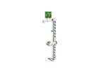 Hughes Safety - Model EXP-AH-5GS/45G (German Only - DVGW) - Floor Mounted Outdoor Freeze-protected Emergency Safety Shower with Eye/Face Wash