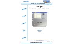 DET QMS - Mass Spectrometer for Continuous Monitoring of Gaseous Compounds - Brochure