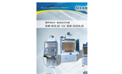 DesbaTec - Model SB-60.1 to SB-200.0 - Spray Booths - Brochure