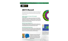 Maxwell - Electromagnetic Field Simulation Software Brochure