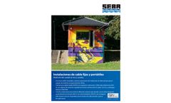 Brochure SEBA cable crane system Spanish
