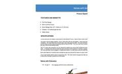 Valves with Extensions Brochure
